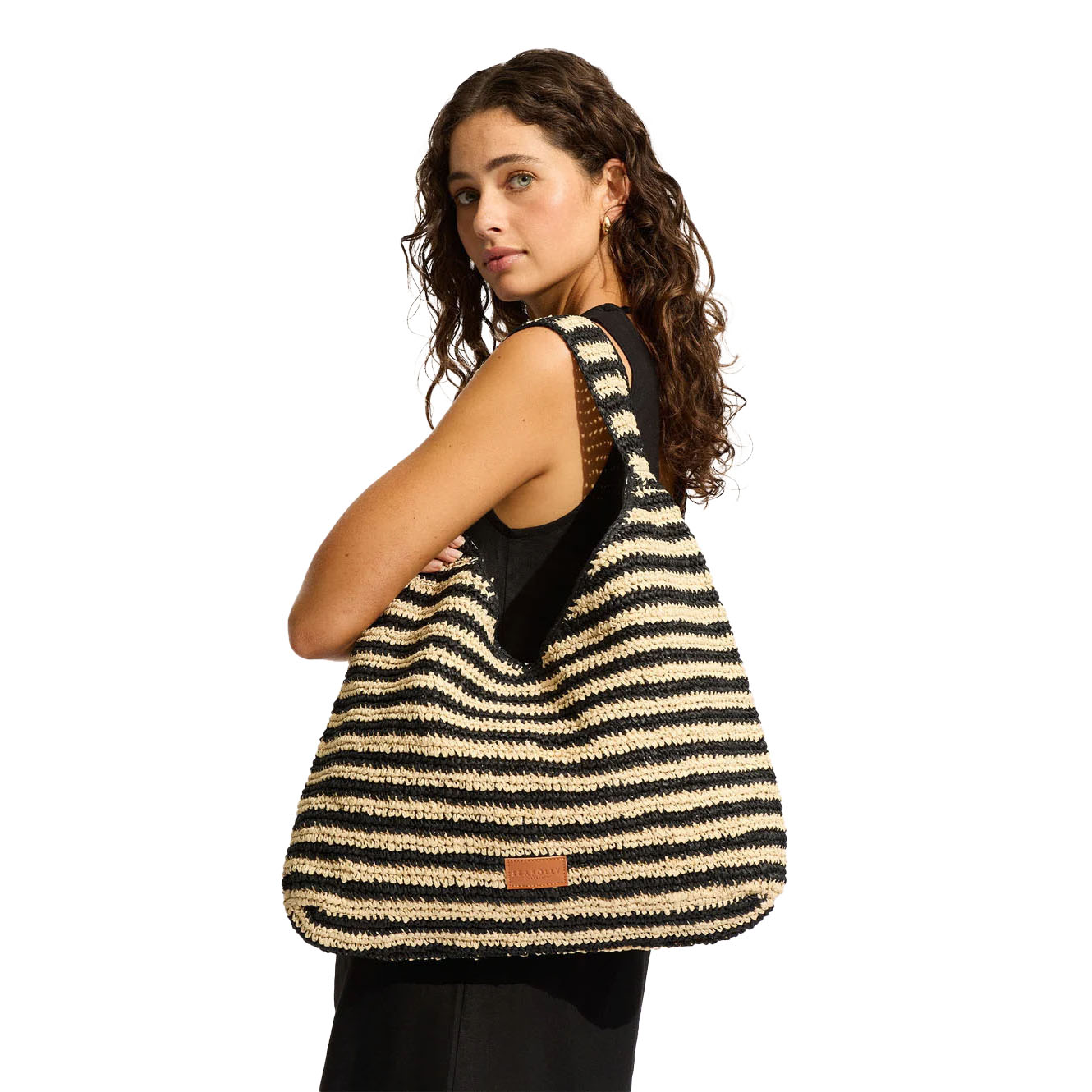 Seafolly Raffia Stripe Tote Bag